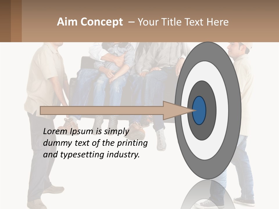 A Group Of People Sitting On Top Of A Couch PowerPoint Template