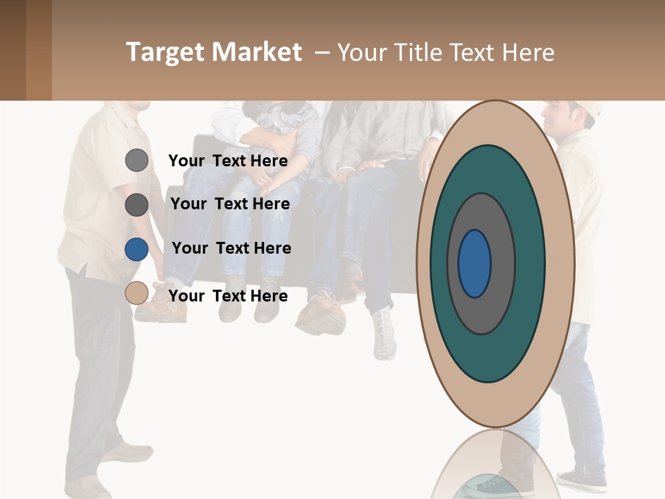 A Group Of People Sitting On Top Of A Couch PowerPoint Template