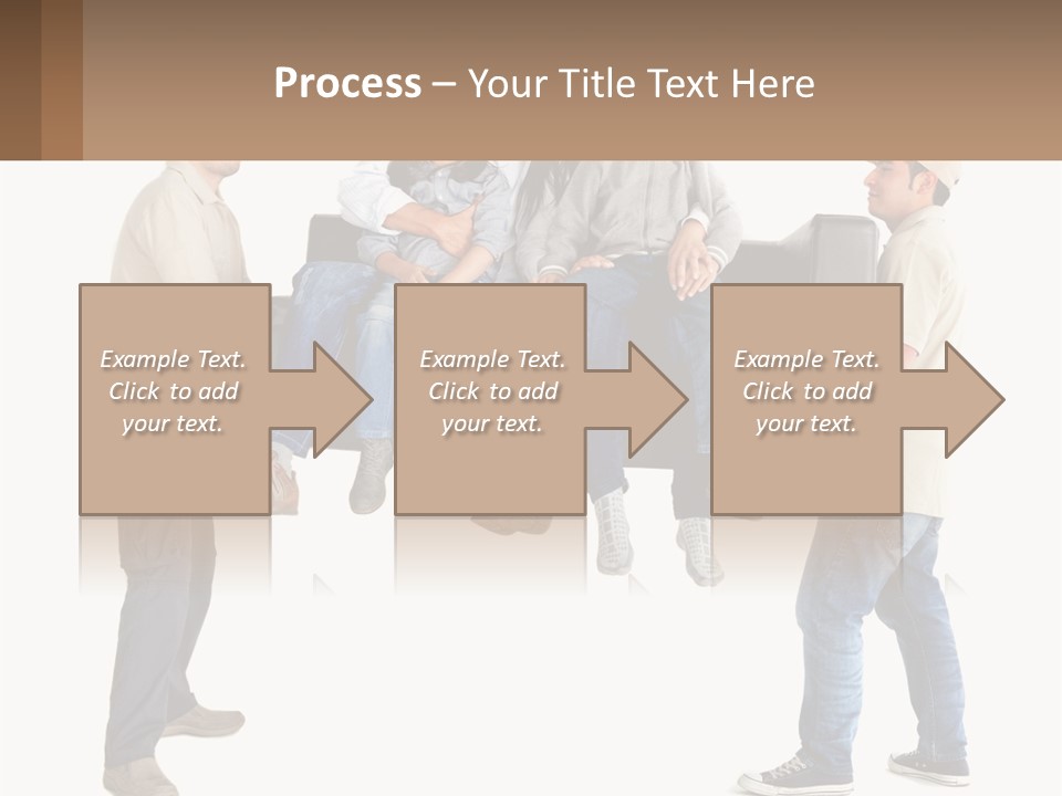 A Group Of People Sitting On Top Of A Couch PowerPoint Template