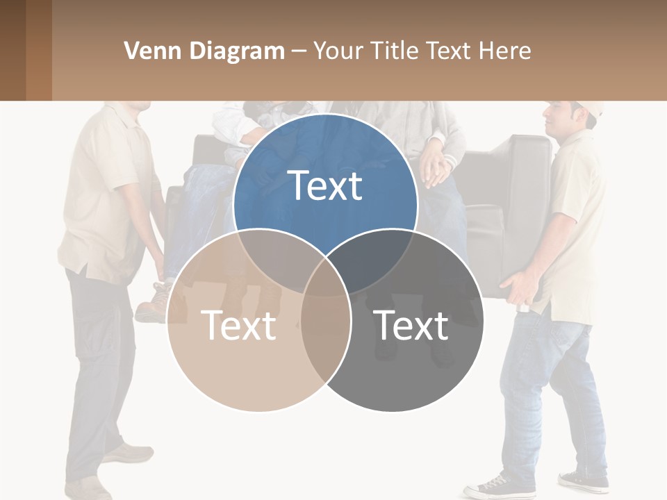 A Group Of People Sitting On Top Of A Couch PowerPoint Template