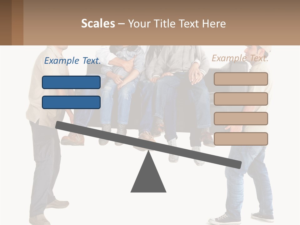 A Group Of People Sitting On Top Of A Couch PowerPoint Template