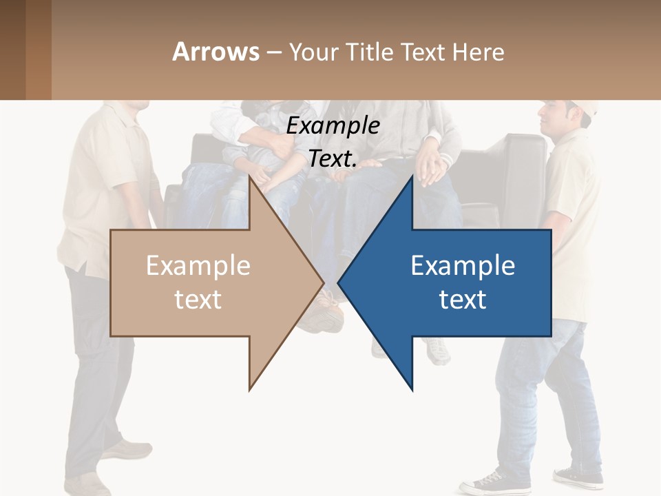 A Group Of People Sitting On Top Of A Couch PowerPoint Template