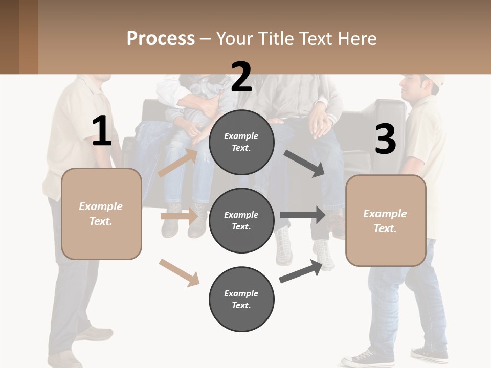 A Group Of People Sitting On Top Of A Couch PowerPoint Template