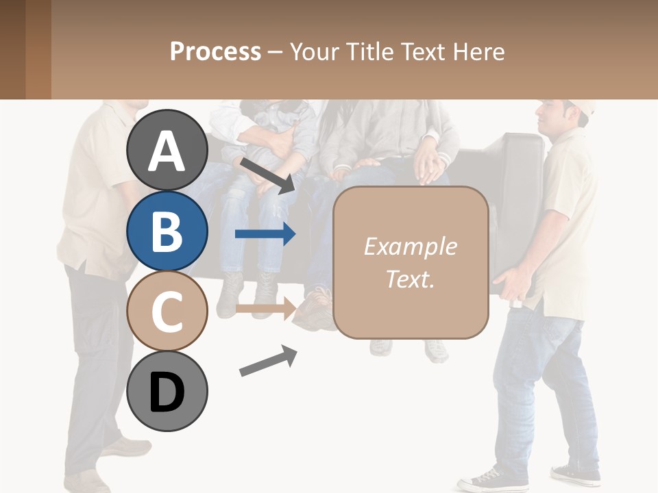 A Group Of People Sitting On Top Of A Couch PowerPoint Template