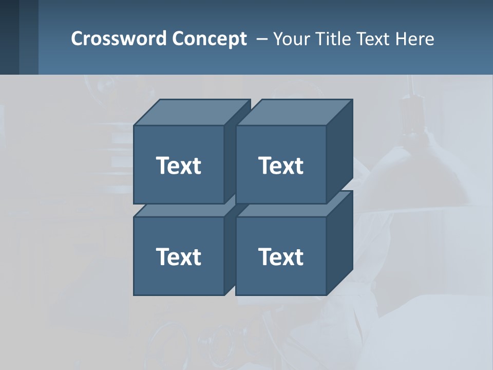 A Man In A White Lab Coat Is Holding A Large Object PowerPoint Template