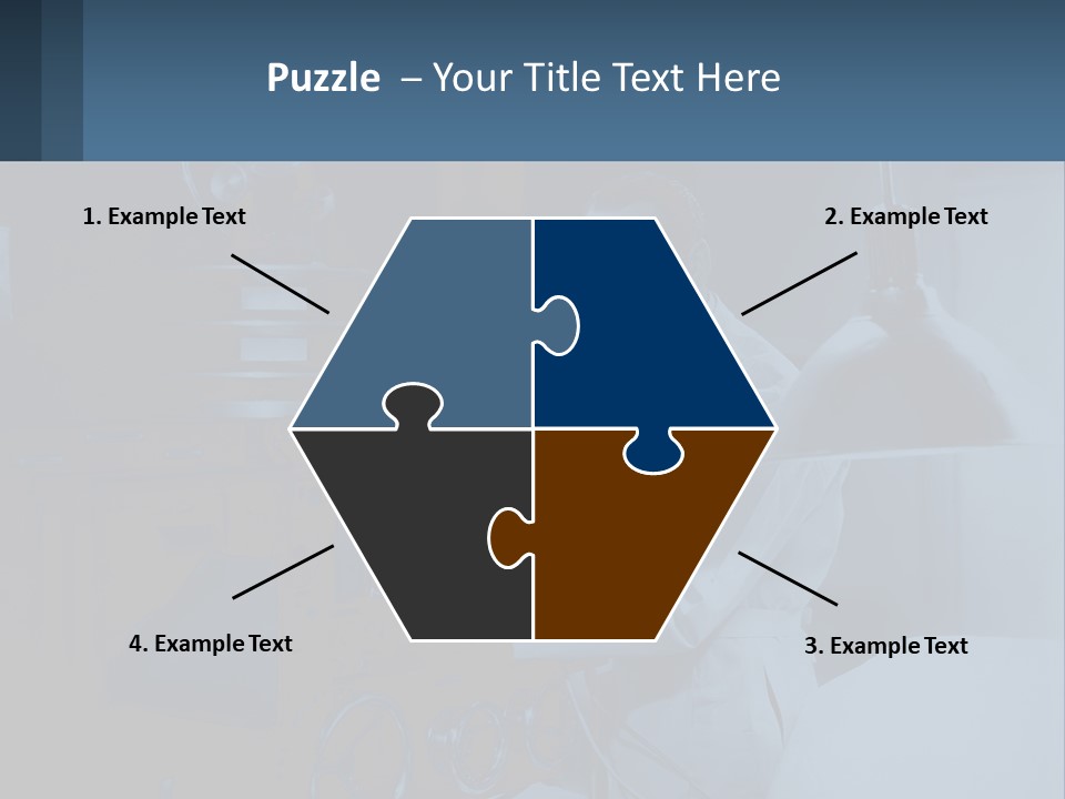 A Man In A White Lab Coat Is Holding A Large Object PowerPoint Template