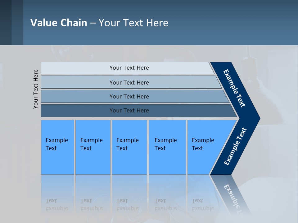 A Man In A White Lab Coat Is Holding A Large Object PowerPoint Template