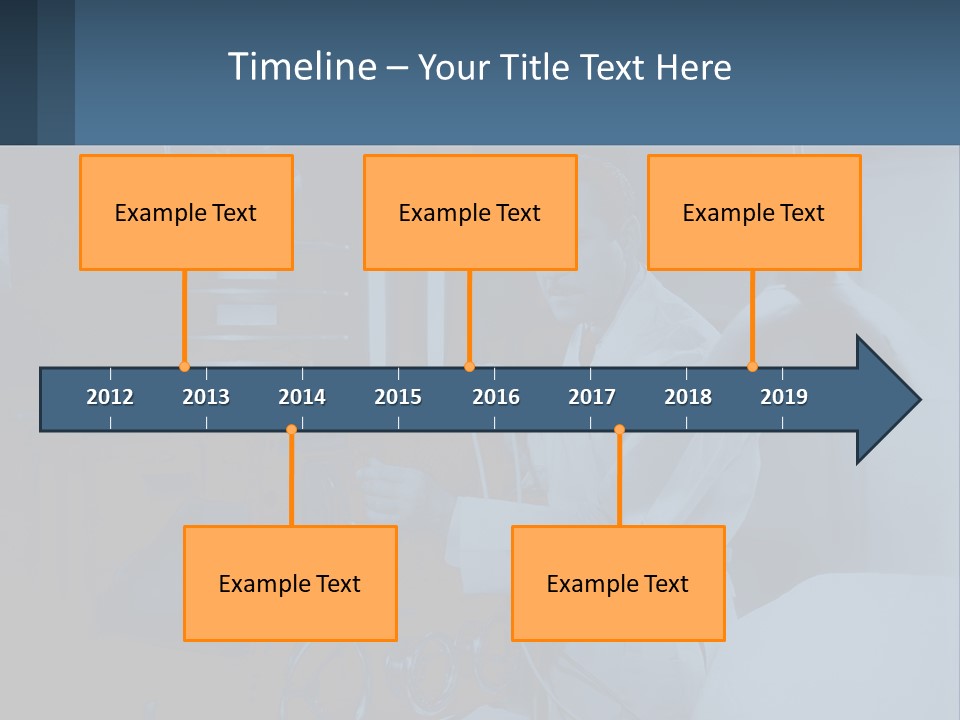 A Man In A White Lab Coat Is Holding A Large Object PowerPoint Template