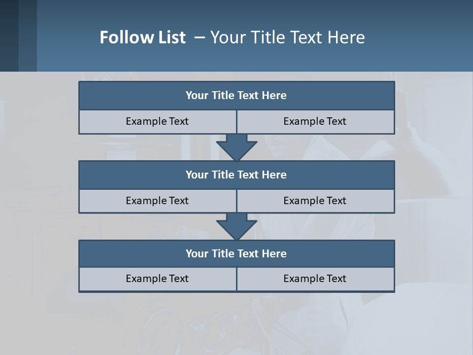 A Man In A White Lab Coat Is Holding A Large Object PowerPoint Template