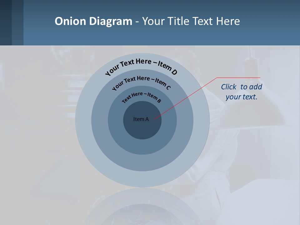 A Man In A White Lab Coat Is Holding A Large Object PowerPoint Template