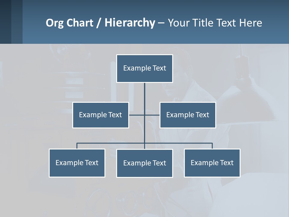A Man In A White Lab Coat Is Holding A Large Object PowerPoint Template