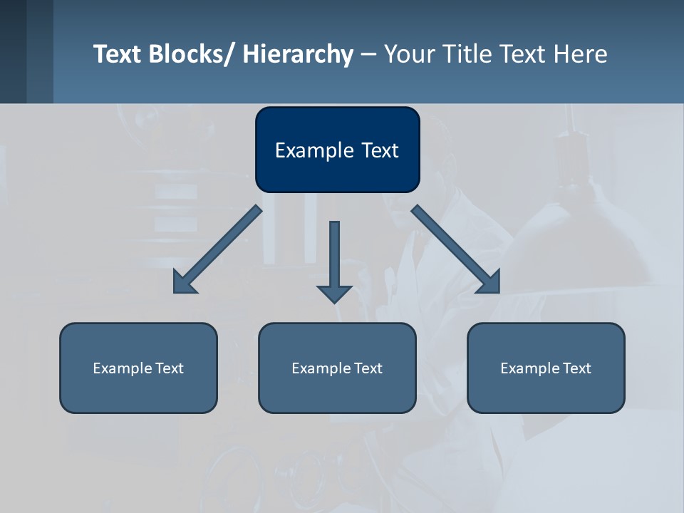 A Man In A White Lab Coat Is Holding A Large Object PowerPoint Template
