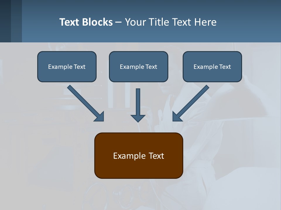 A Man In A White Lab Coat Is Holding A Large Object PowerPoint Template