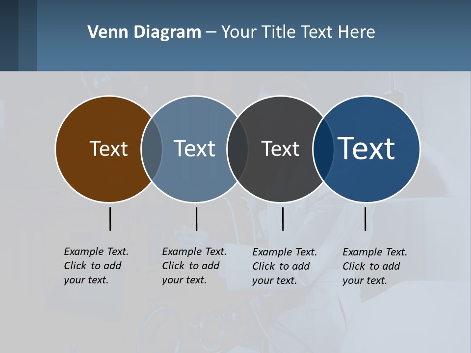 A Man In A White Lab Coat Is Holding A Large Object PowerPoint Template