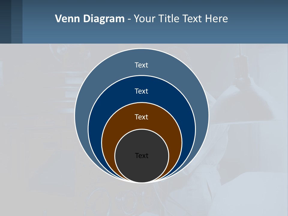 A Man In A White Lab Coat Is Holding A Large Object PowerPoint Template