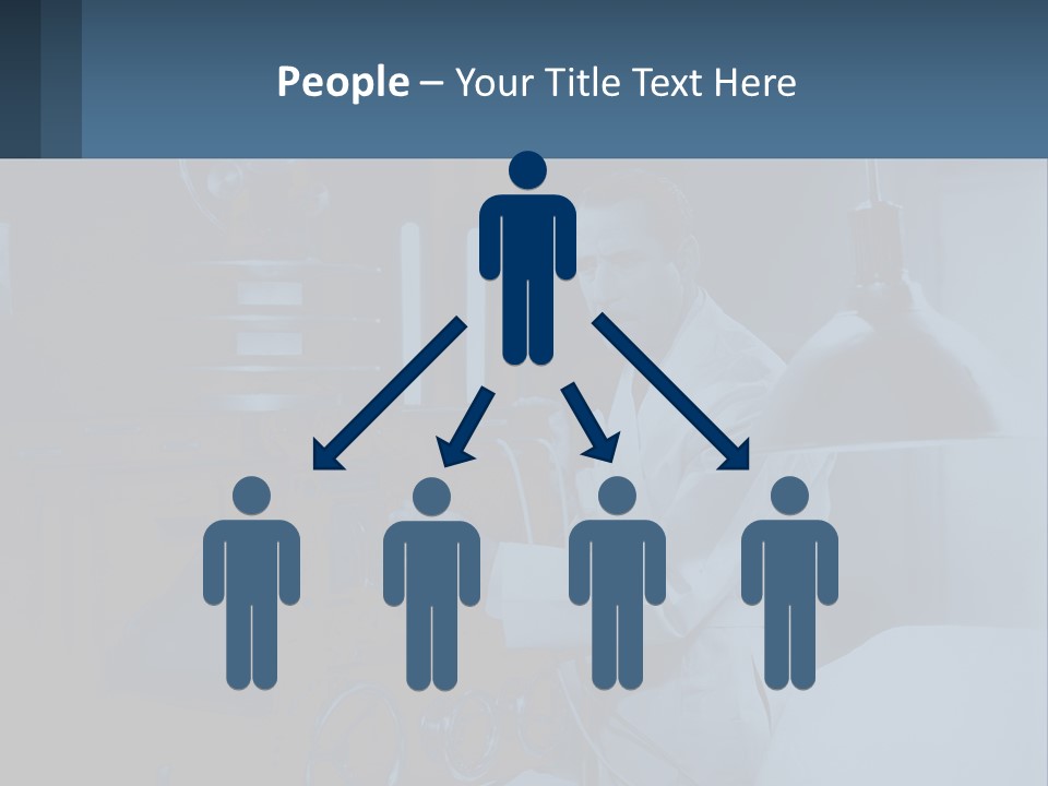 A Man In A White Lab Coat Is Holding A Large Object PowerPoint Template