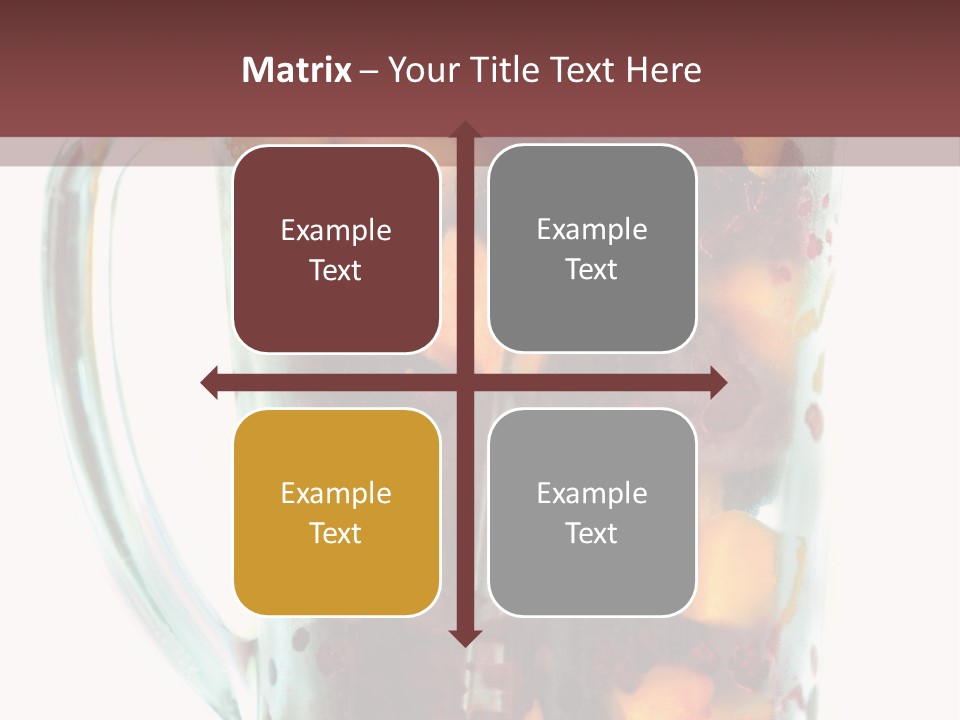 A Blender Filled With Fruit On Top Of A Table PowerPoint Template