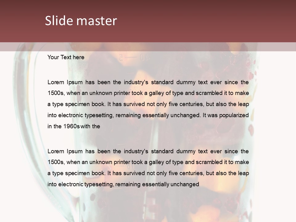 A Blender Filled With Fruit On Top Of A Table PowerPoint Template