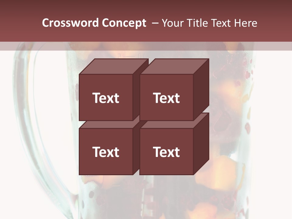 A Blender Filled With Fruit On Top Of A Table PowerPoint Template