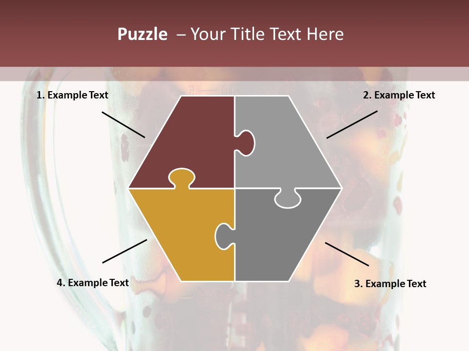 A Blender Filled With Fruit On Top Of A Table PowerPoint Template