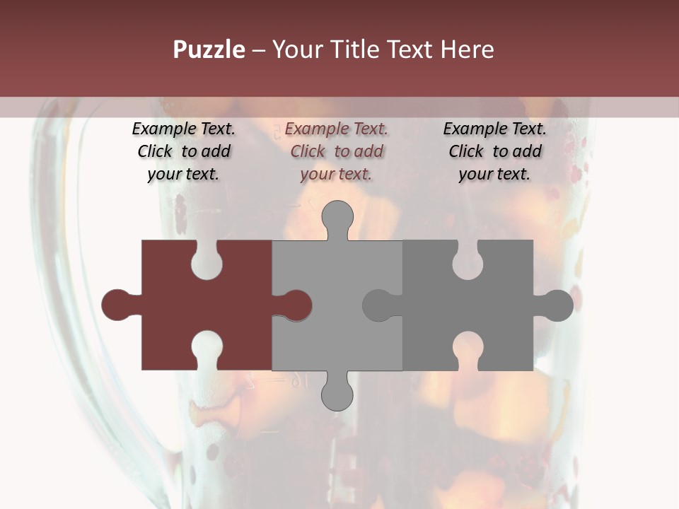 A Blender Filled With Fruit On Top Of A Table PowerPoint Template