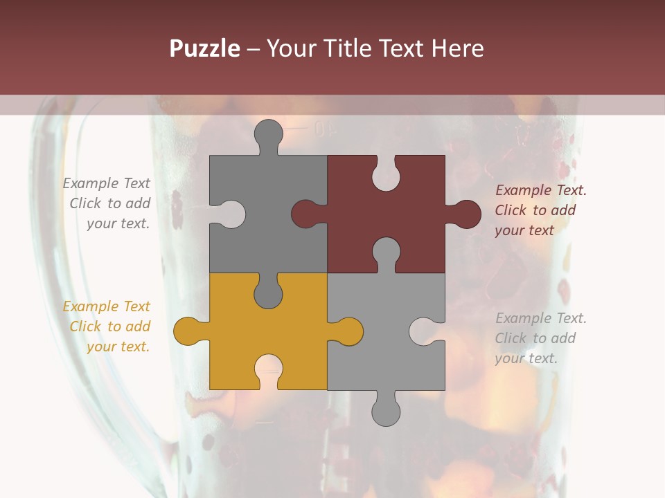 A Blender Filled With Fruit On Top Of A Table PowerPoint Template