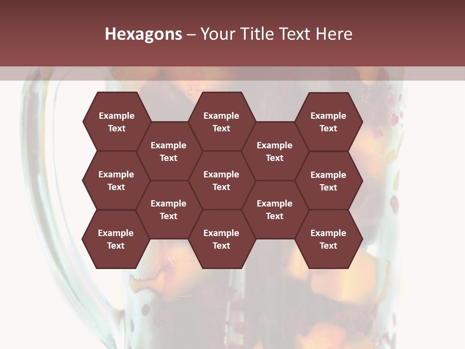 A Blender Filled With Fruit On Top Of A Table PowerPoint Template