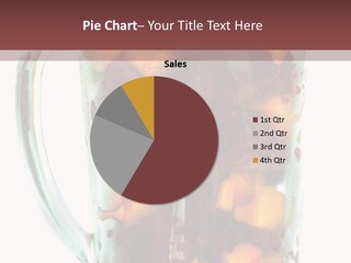 A Blender Filled With Fruit On Top Of A Table PowerPoint Template