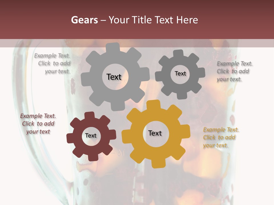 A Blender Filled With Fruit On Top Of A Table PowerPoint Template