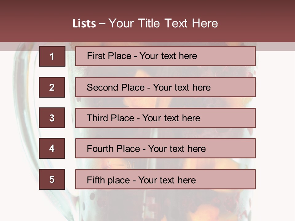 A Blender Filled With Fruit On Top Of A Table PowerPoint Template