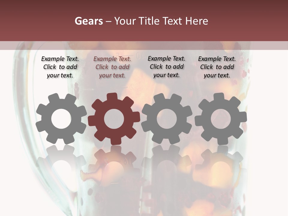 A Blender Filled With Fruit On Top Of A Table PowerPoint Template