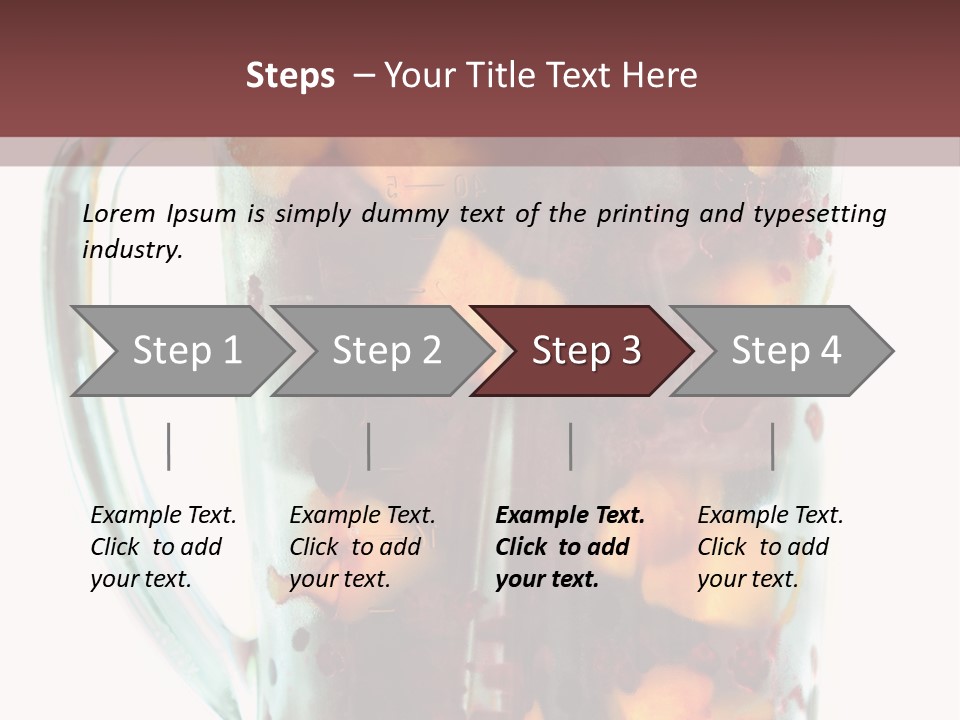 A Blender Filled With Fruit On Top Of A Table PowerPoint Template