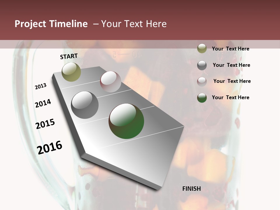 A Blender Filled With Fruit On Top Of A Table PowerPoint Template