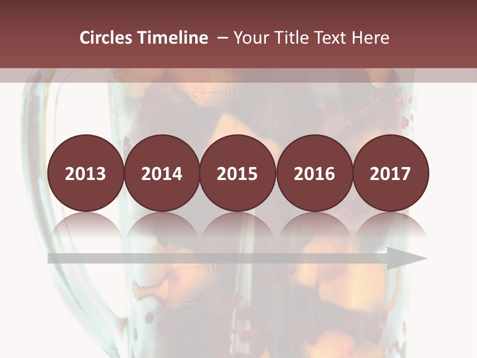 A Blender Filled With Fruit On Top Of A Table PowerPoint Template