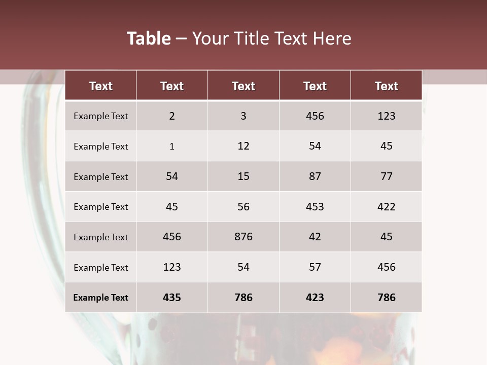 A Blender Filled With Fruit On Top Of A Table PowerPoint Template