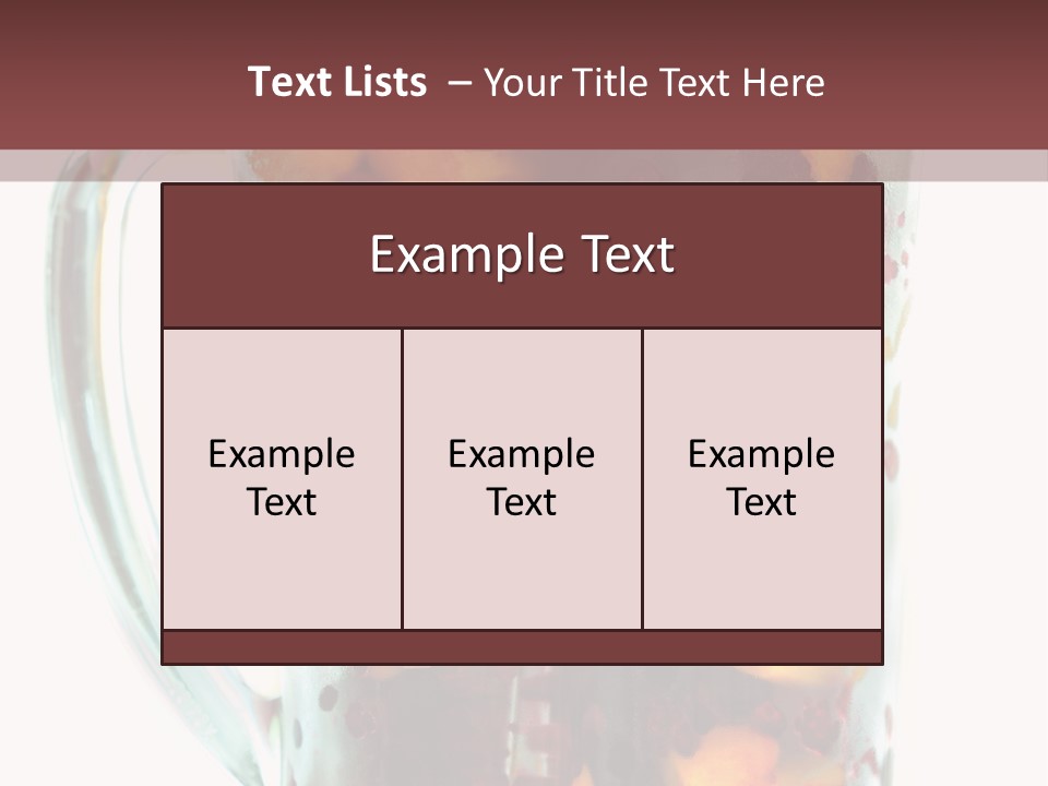 A Blender Filled With Fruit On Top Of A Table PowerPoint Template