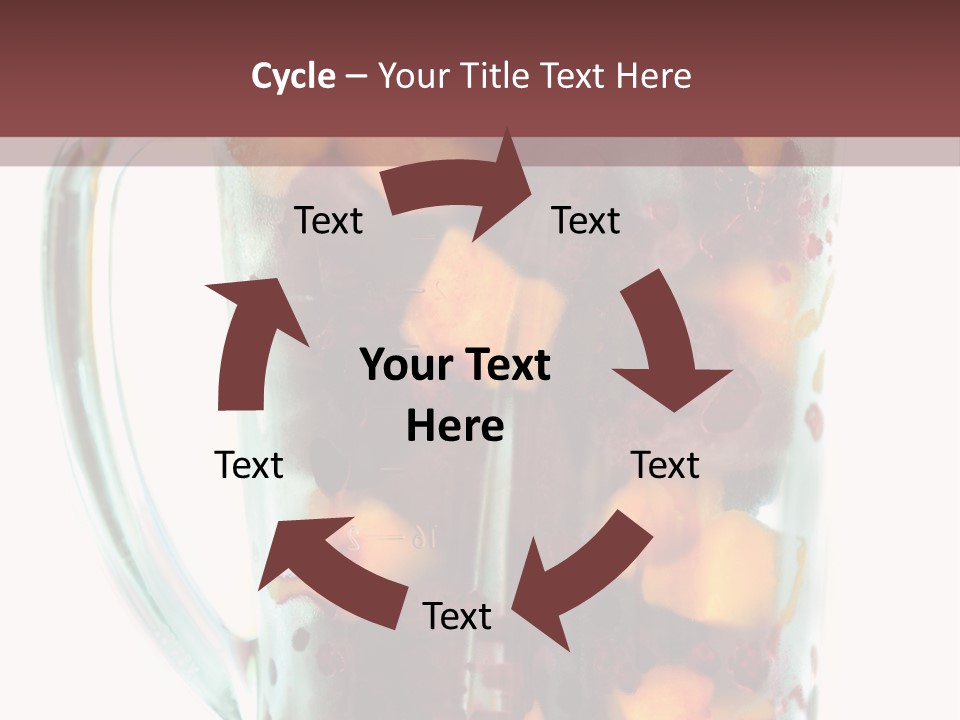 A Blender Filled With Fruit On Top Of A Table PowerPoint Template