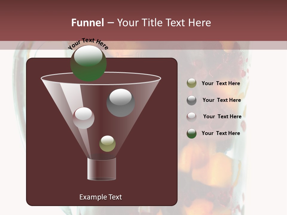 A Blender Filled With Fruit On Top Of A Table PowerPoint Template