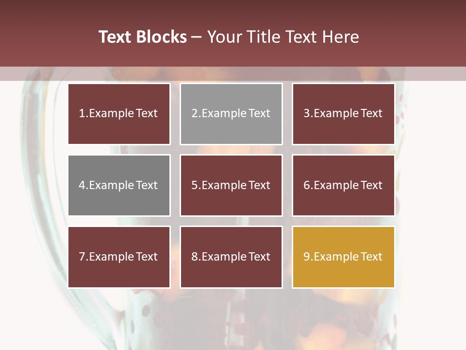 A Blender Filled With Fruit On Top Of A Table PowerPoint Template