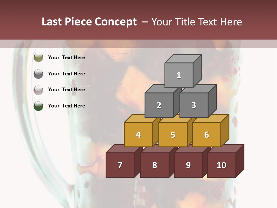 A Blender Filled With Fruit On Top Of A Table PowerPoint Template