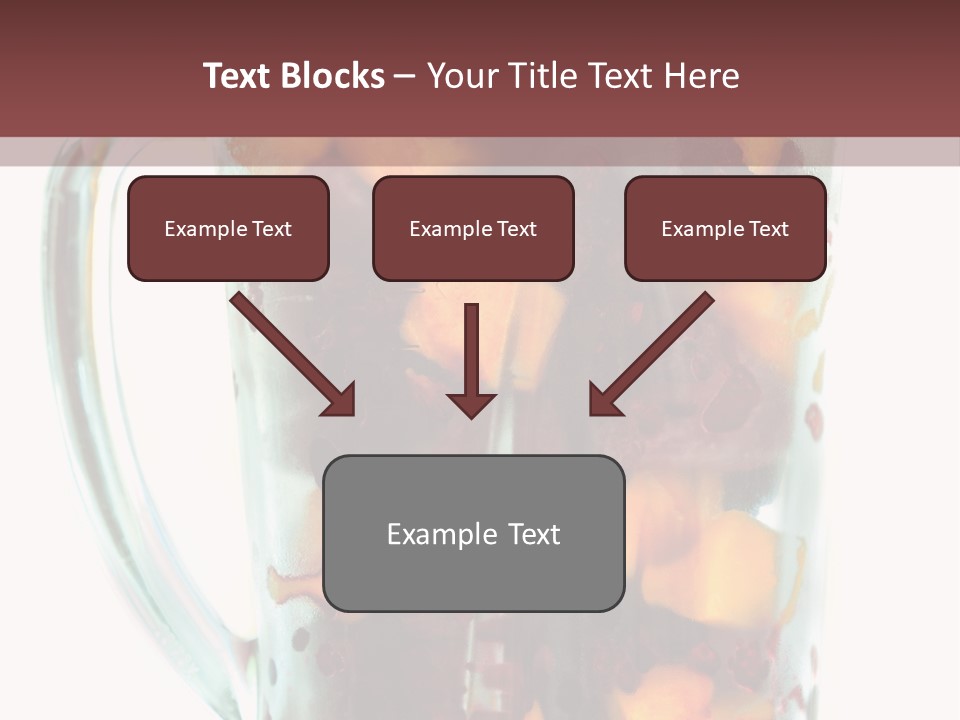 A Blender Filled With Fruit On Top Of A Table PowerPoint Template
