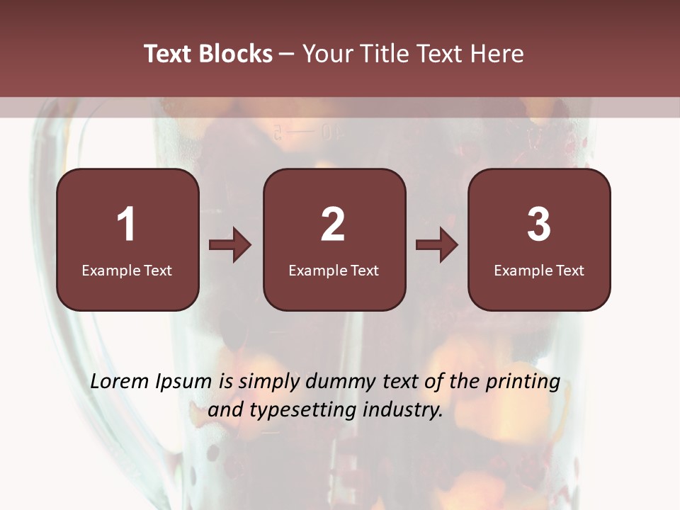 A Blender Filled With Fruit On Top Of A Table PowerPoint Template