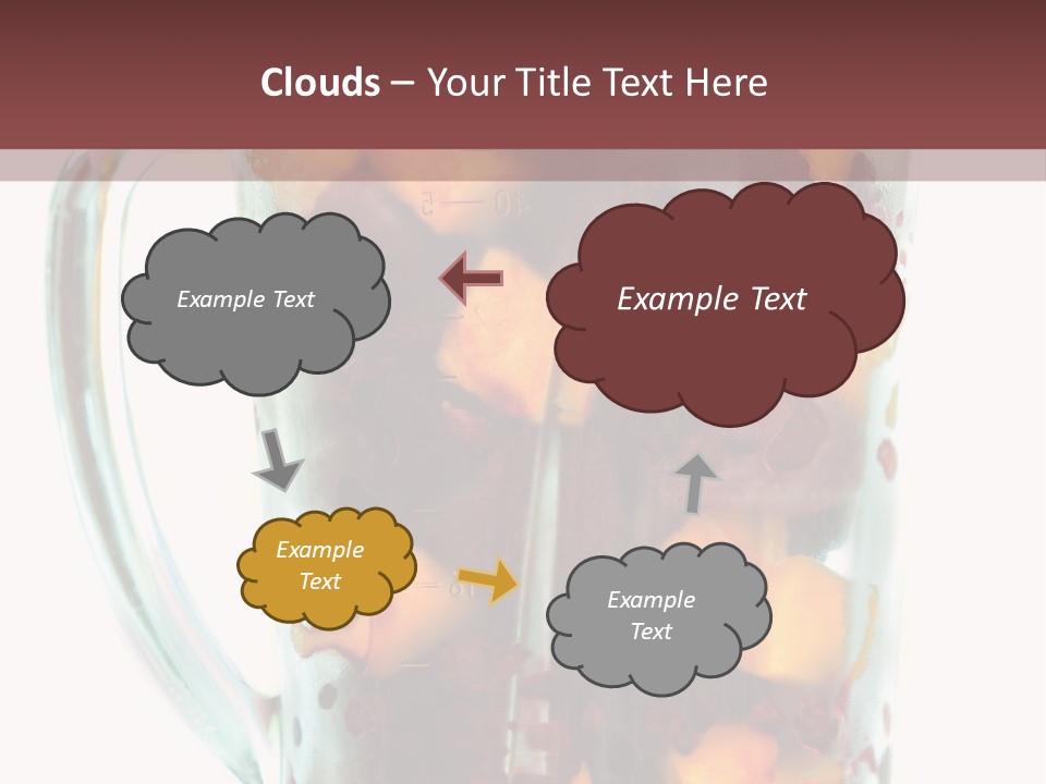 A Blender Filled With Fruit On Top Of A Table PowerPoint Template