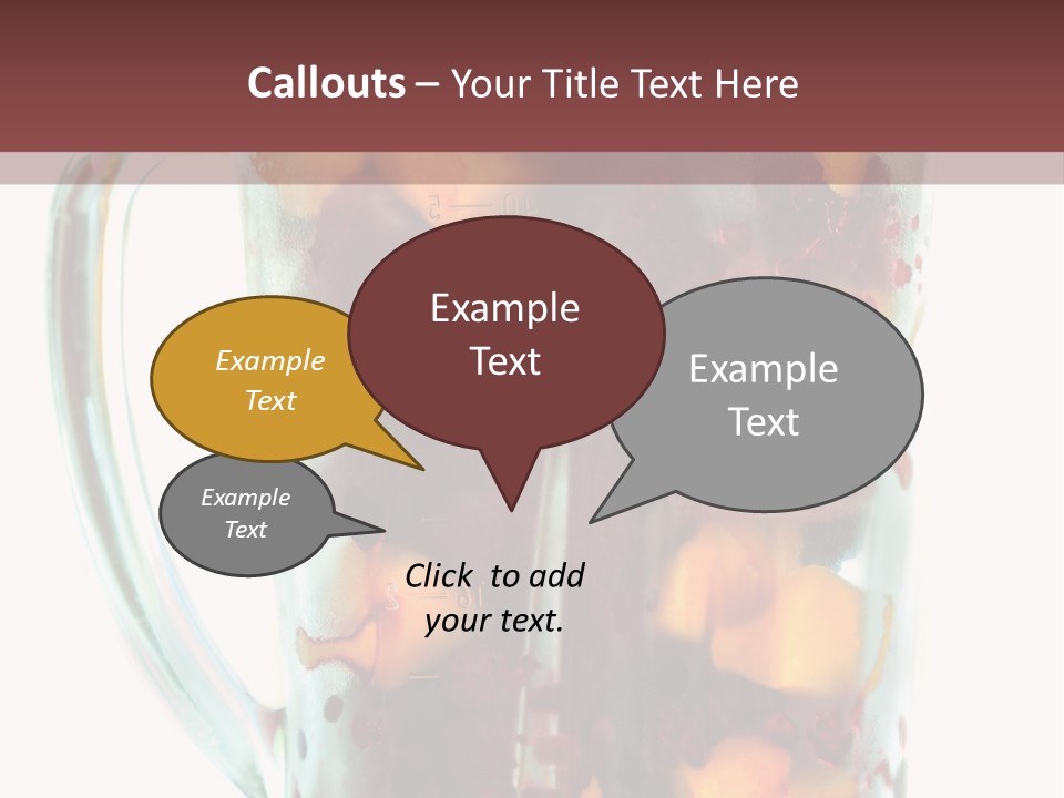 A Blender Filled With Fruit On Top Of A Table PowerPoint Template