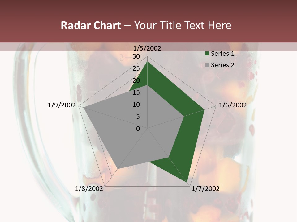 A Blender Filled With Fruit On Top Of A Table PowerPoint Template