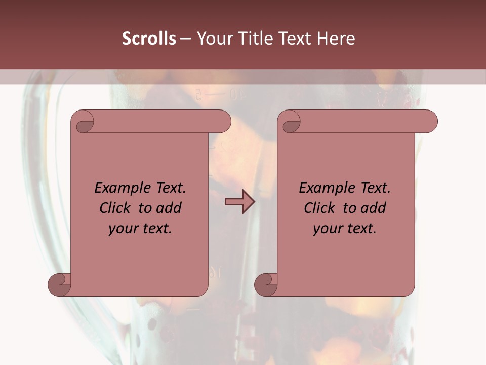 A Blender Filled With Fruit On Top Of A Table PowerPoint Template