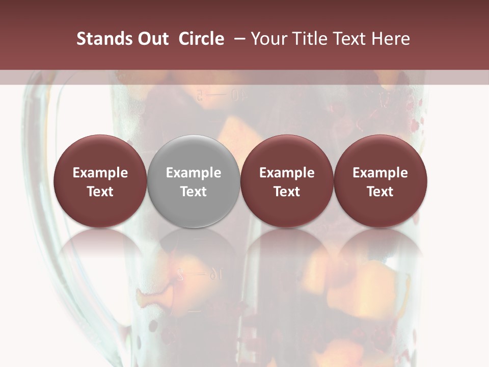 A Blender Filled With Fruit On Top Of A Table PowerPoint Template