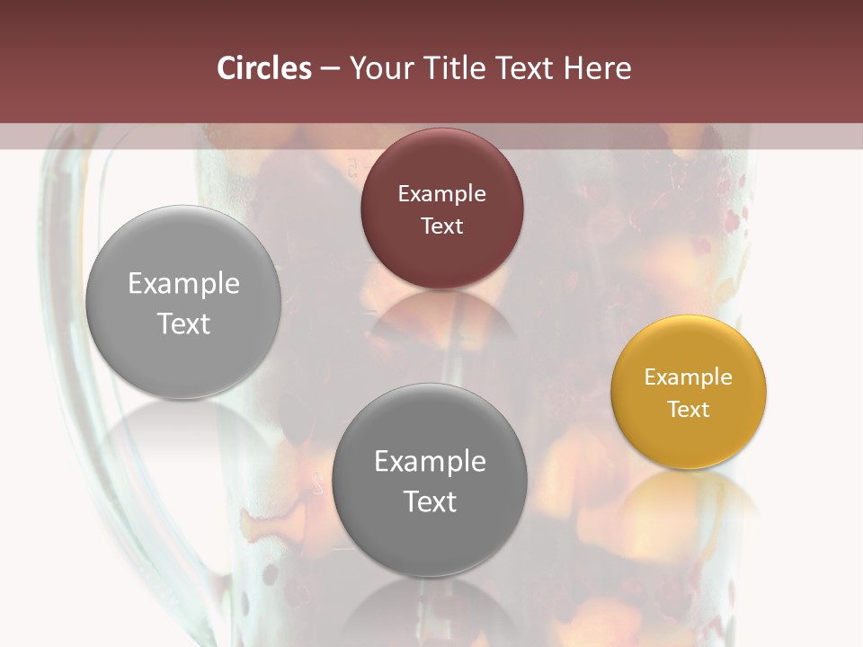 A Blender Filled With Fruit On Top Of A Table PowerPoint Template