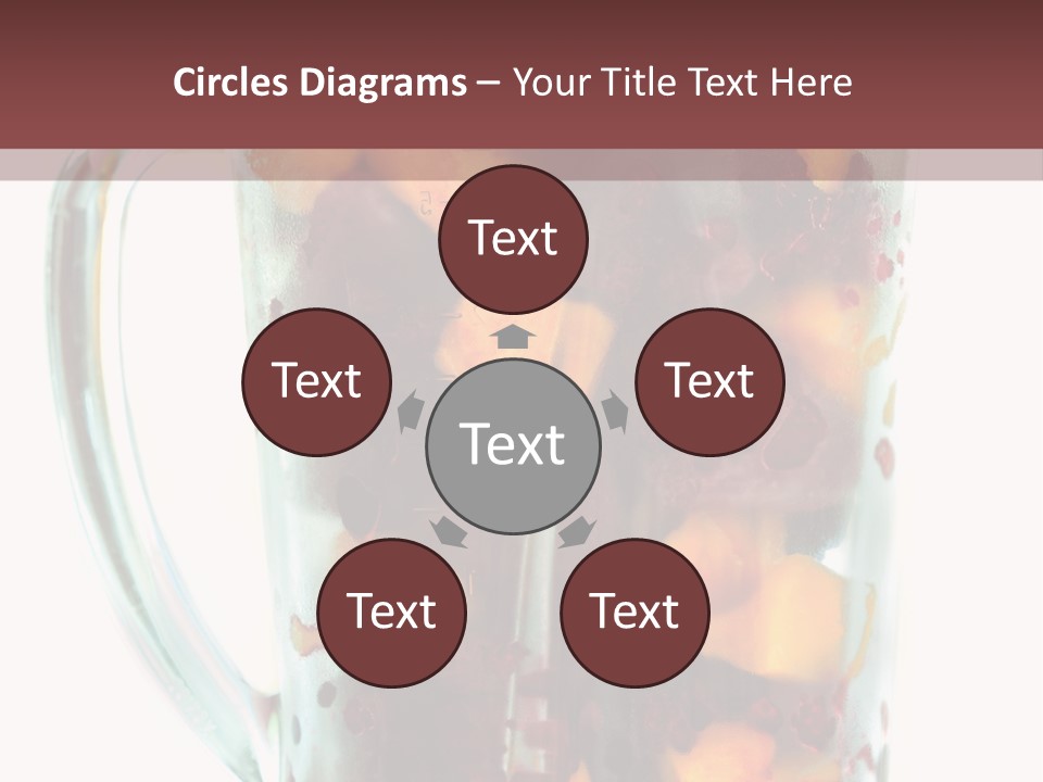 A Blender Filled With Fruit On Top Of A Table PowerPoint Template