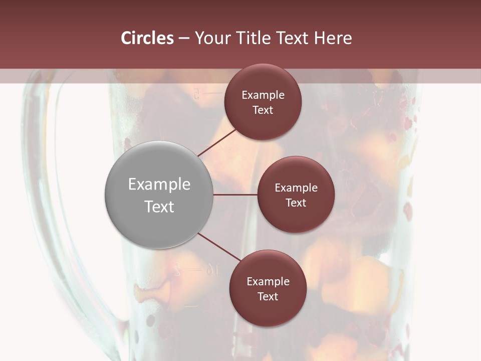 A Blender Filled With Fruit On Top Of A Table PowerPoint Template